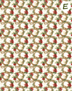 Western Christmas clay transfer sheet E950