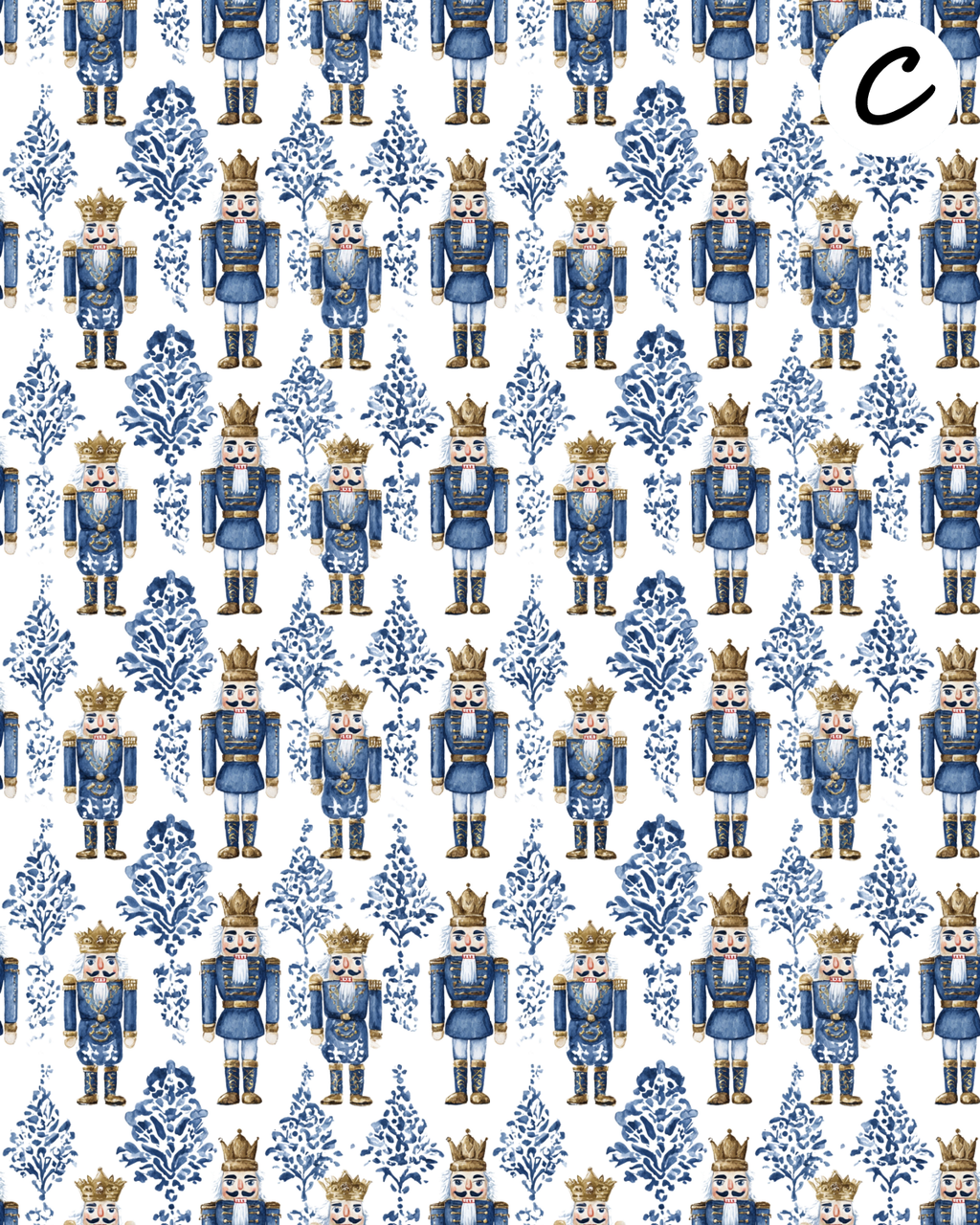 Blue Nutcracker water transfer sheet E951