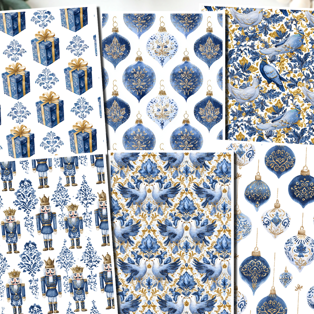 Blue Nutcracker water transfer sheet E951