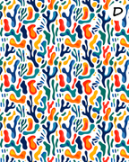 Matisse Abstract water transfer sheet  E952