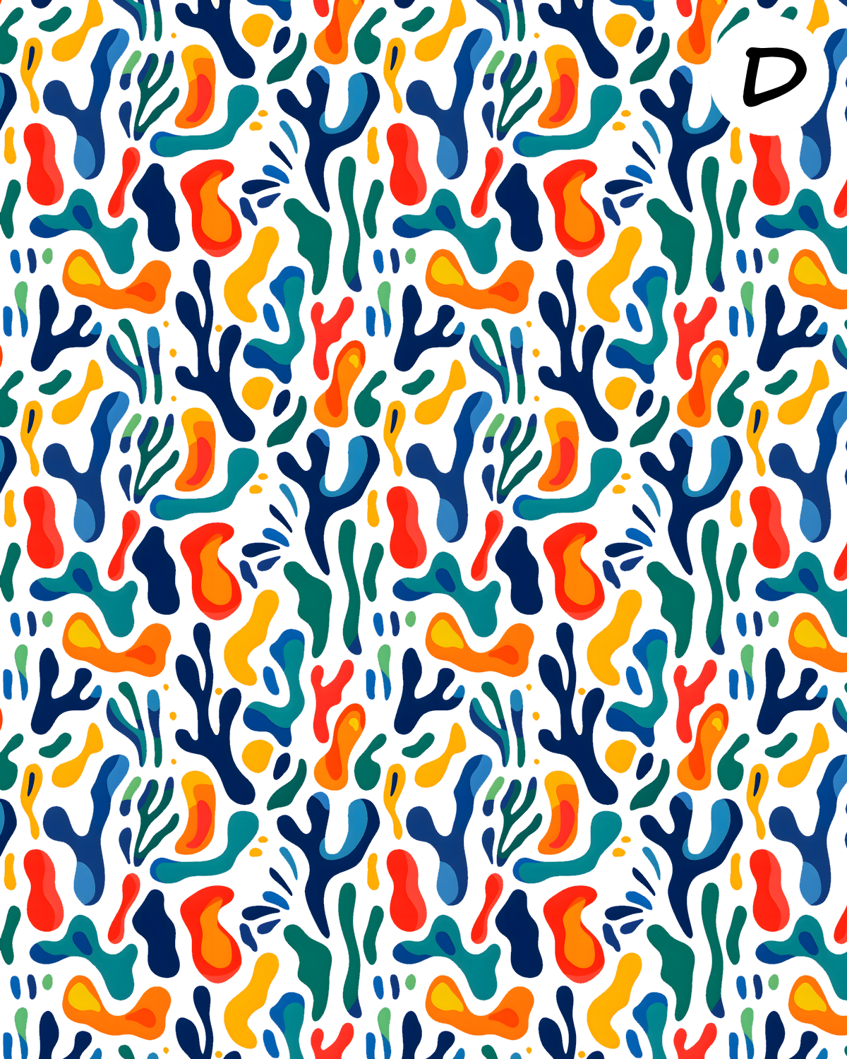 Matisse Abstract water transfer sheet  E952