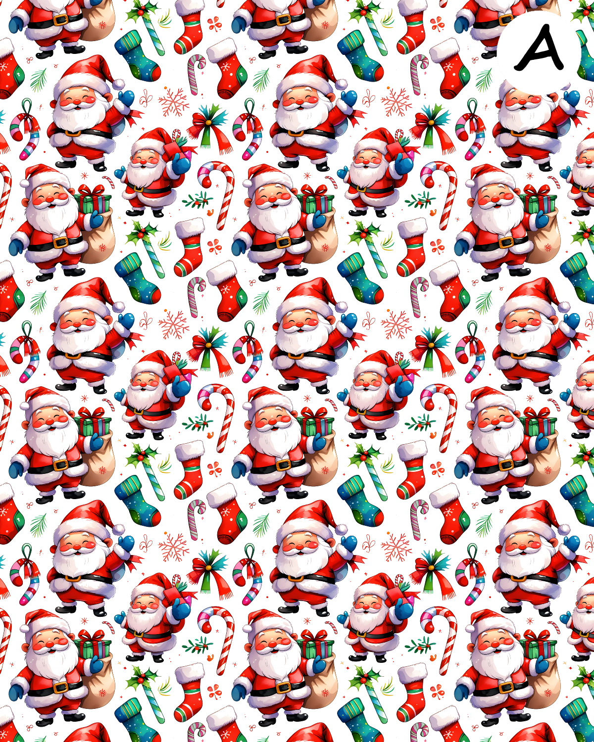 Christmas Whimsical clay transfer sheet E955