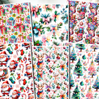 Christmas Whimsical clay transfer sheet E955