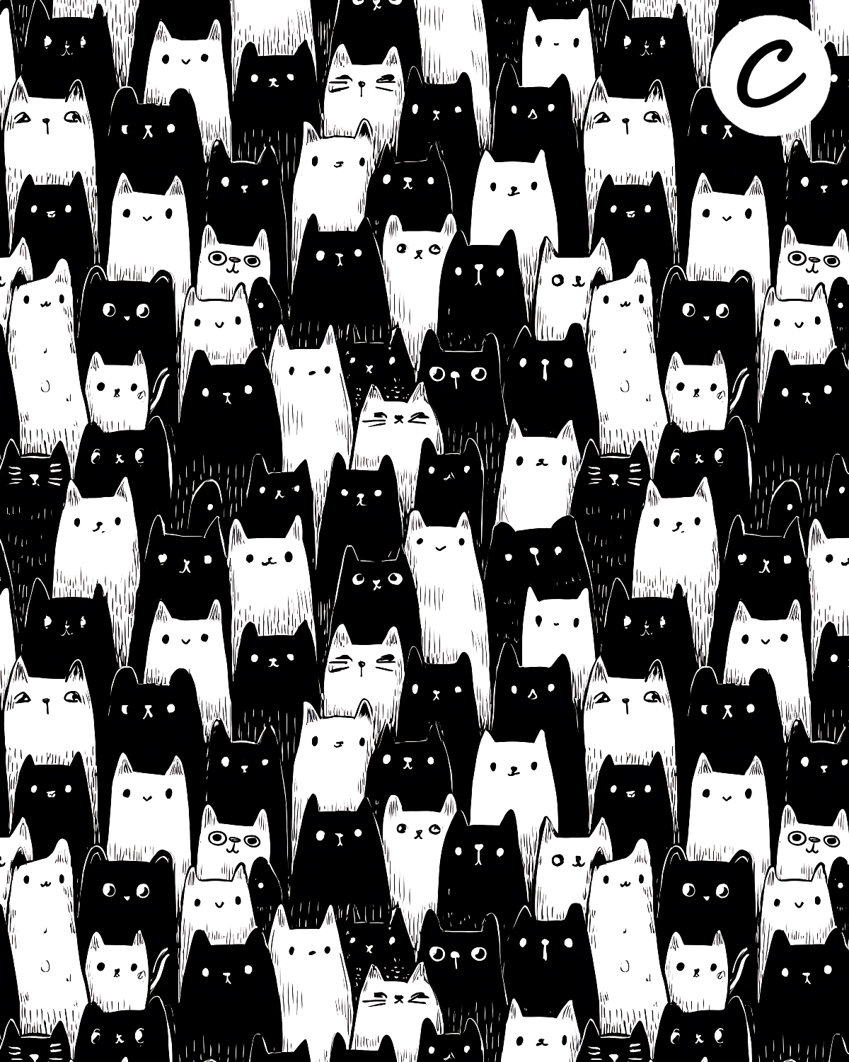 Mollys Cats clay transfer sheet E958