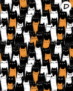 Mollys Cats clay transfer sheet E958