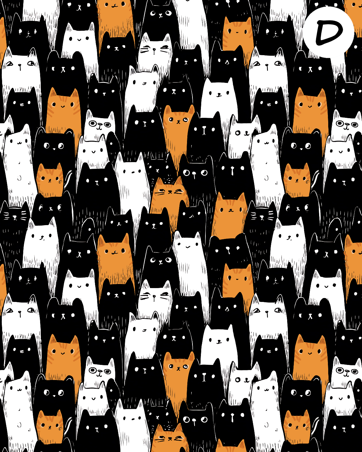 Mollys Cats clay transfer sheet E958