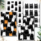 Mollys Cats clay transfer sheet E958