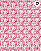 Pink Winter clay transfer sheet E960