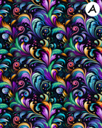 Mardi Gras clay transfer sheet E963