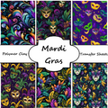 Mardi Gras clay transfer sheet E963