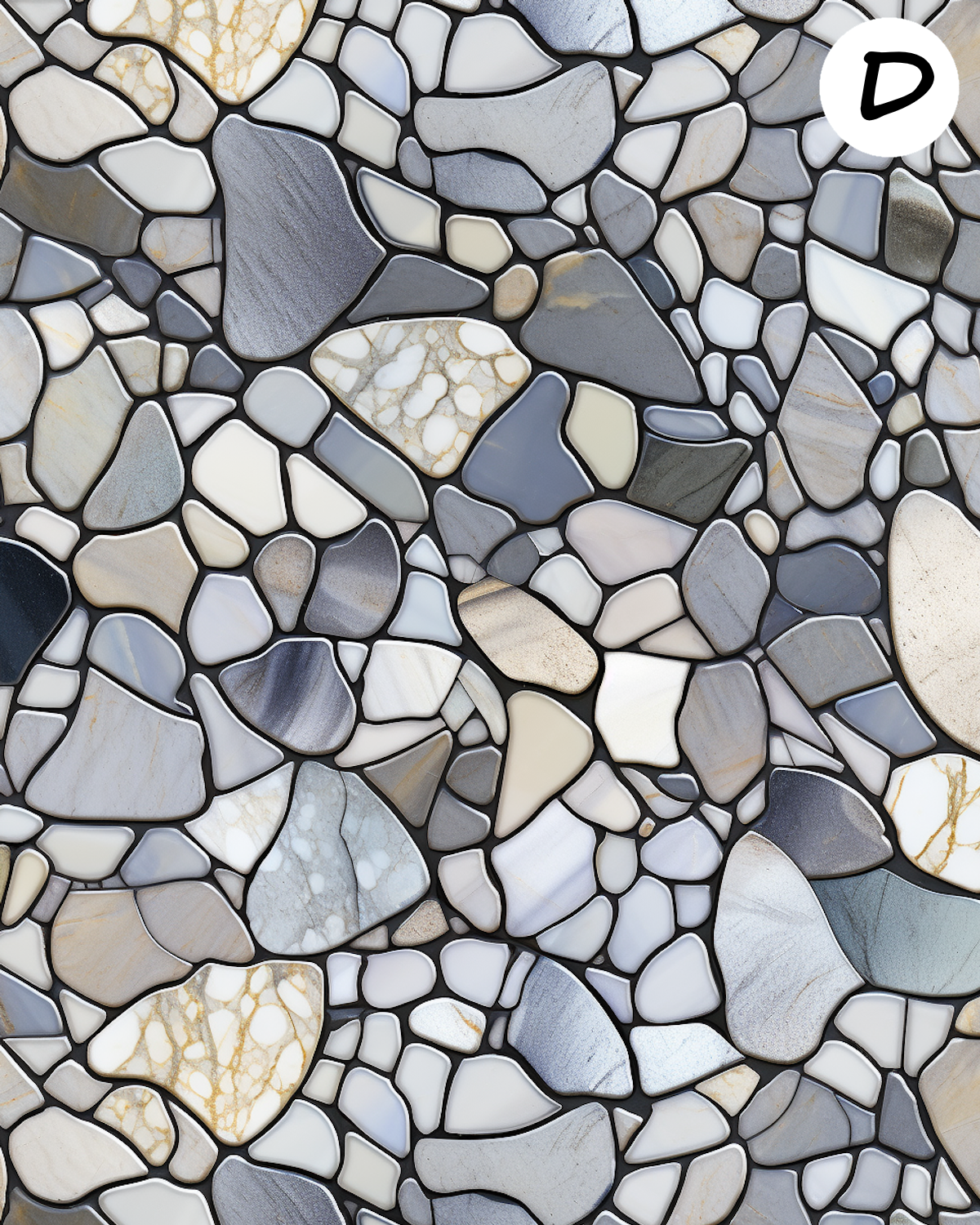 Stained Glass clay transfer sheet E964