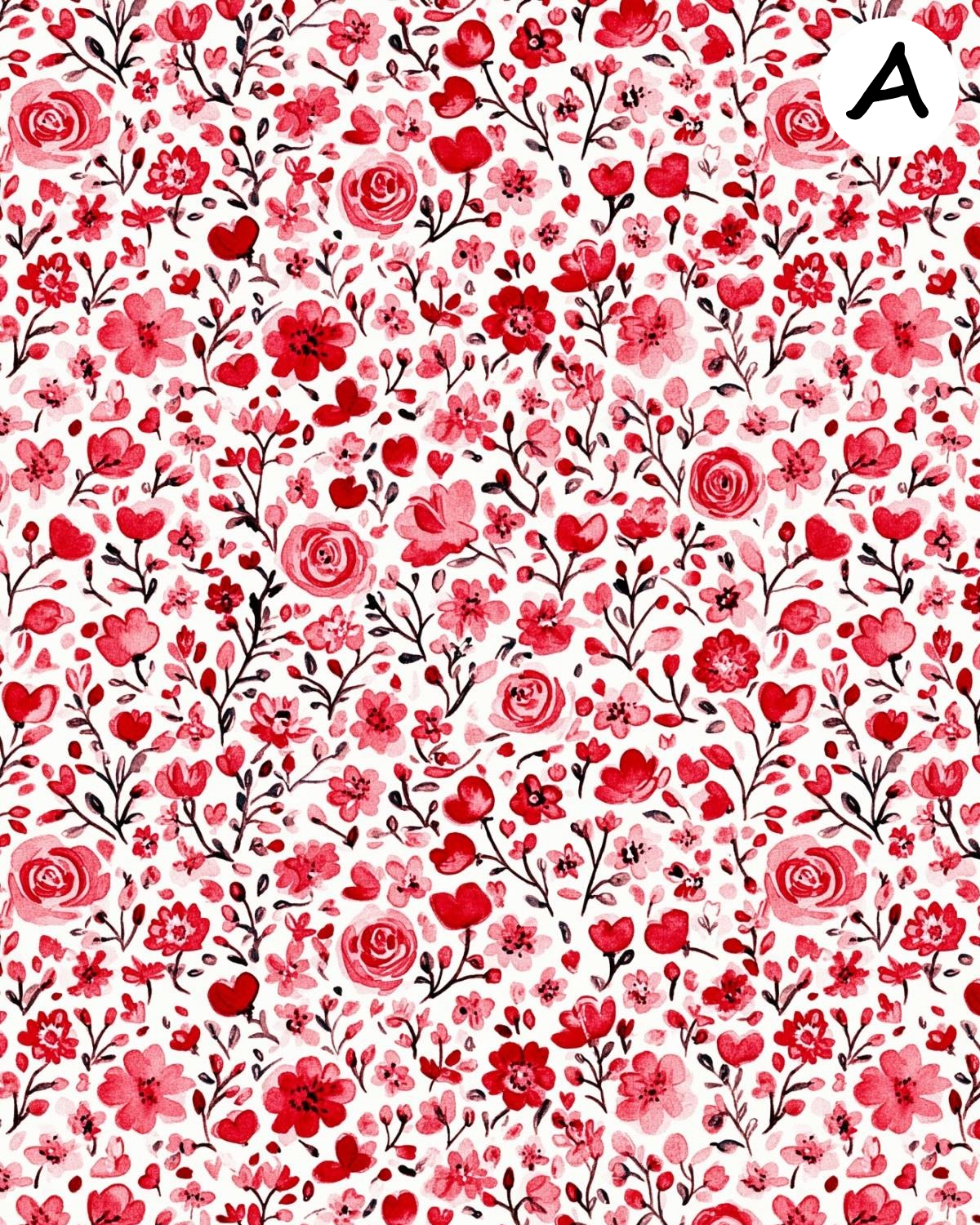 Red and Pink clay transfer sheet E965