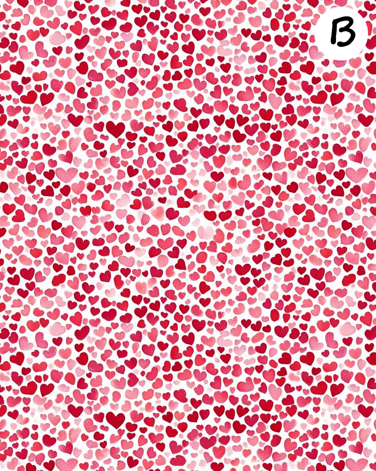 Red and Pink clay transfer sheet E965