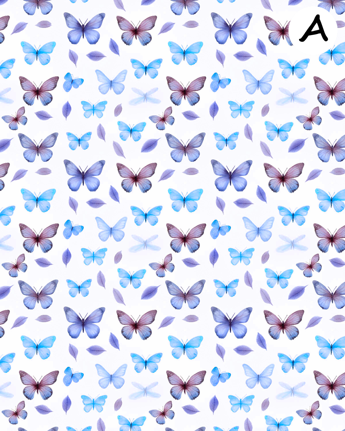 Butterflies clay transfer sheet E966