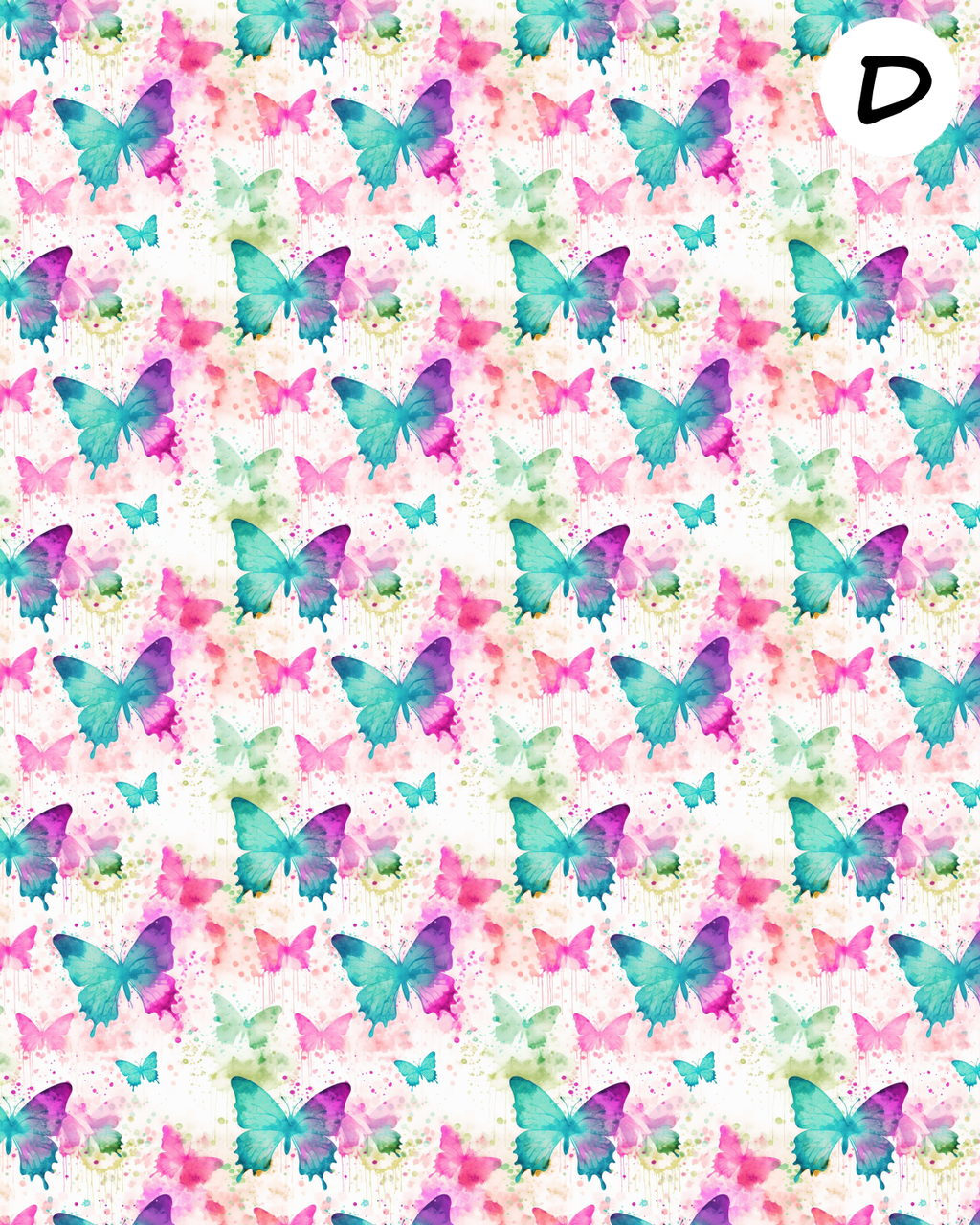 Butterflies clay transfer sheet E966