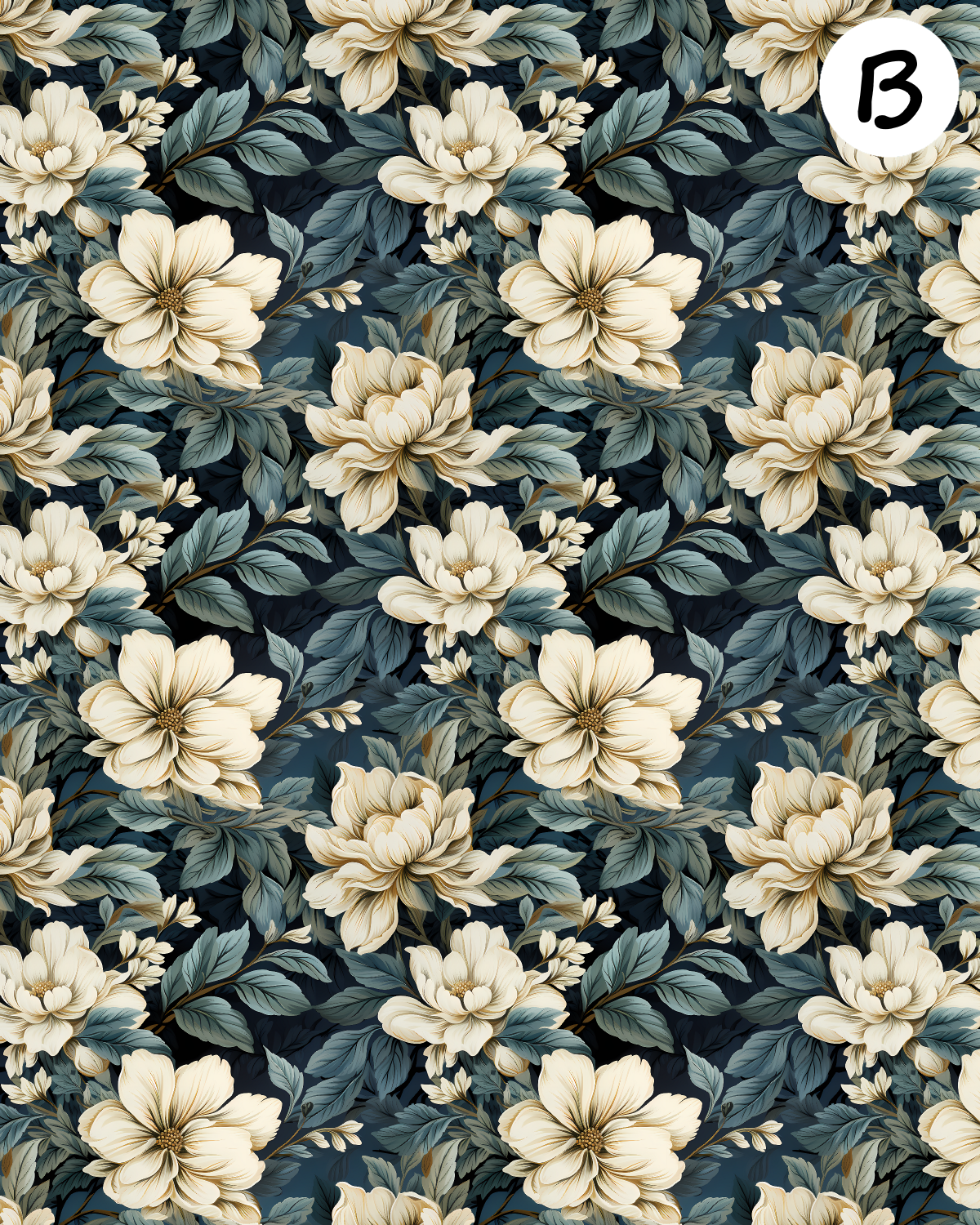 William Morris Ivory inspired clay transfer sheet E969