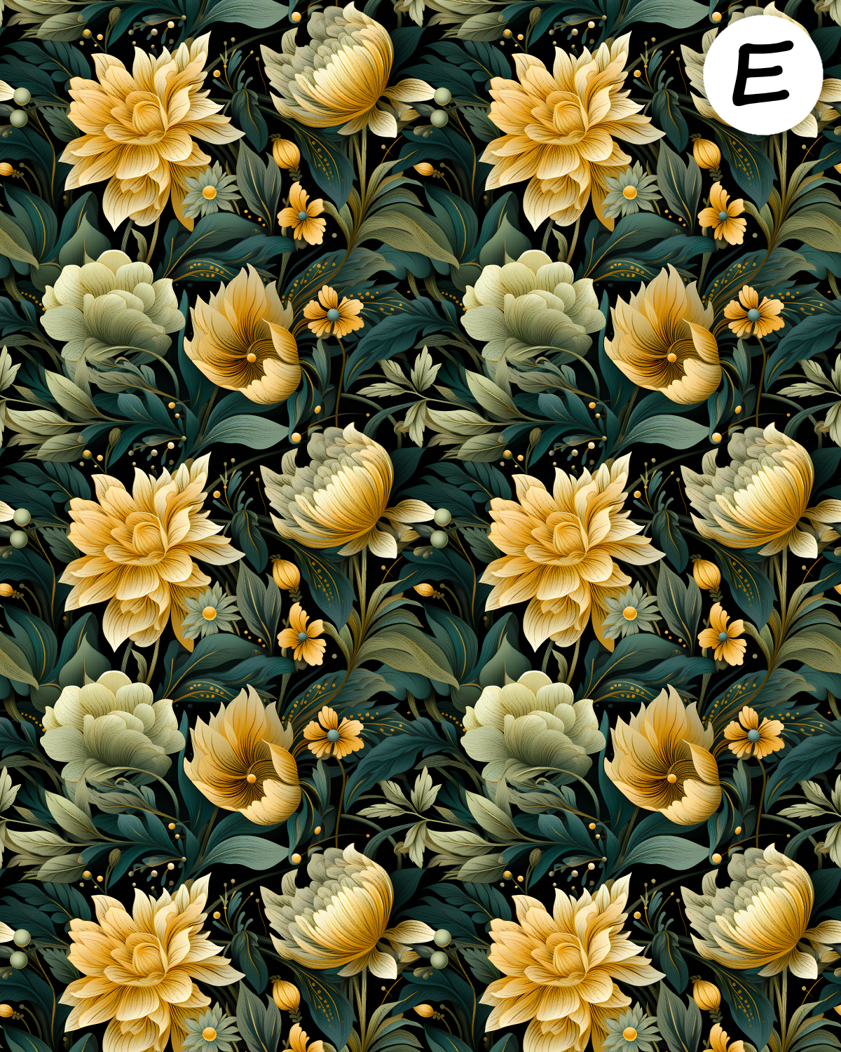 William Morris Ivory inspired clay transfer sheet E969