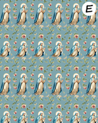 Virgin Mary clay transfer sheet E971