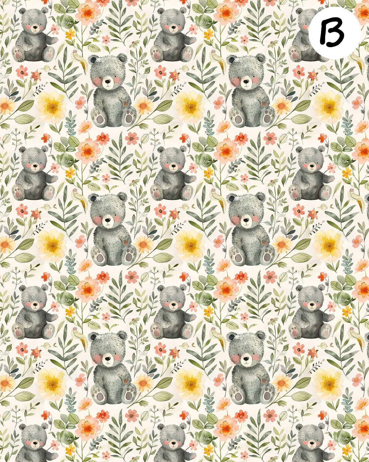 Forest Animals clay transfer sheet E972
