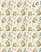 Forest Animals clay transfer sheet E972