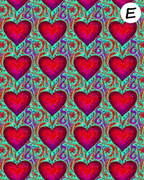 Wild Hearts clay transfer sheet E973