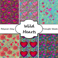 Wild Hearts clay transfer sheet E973