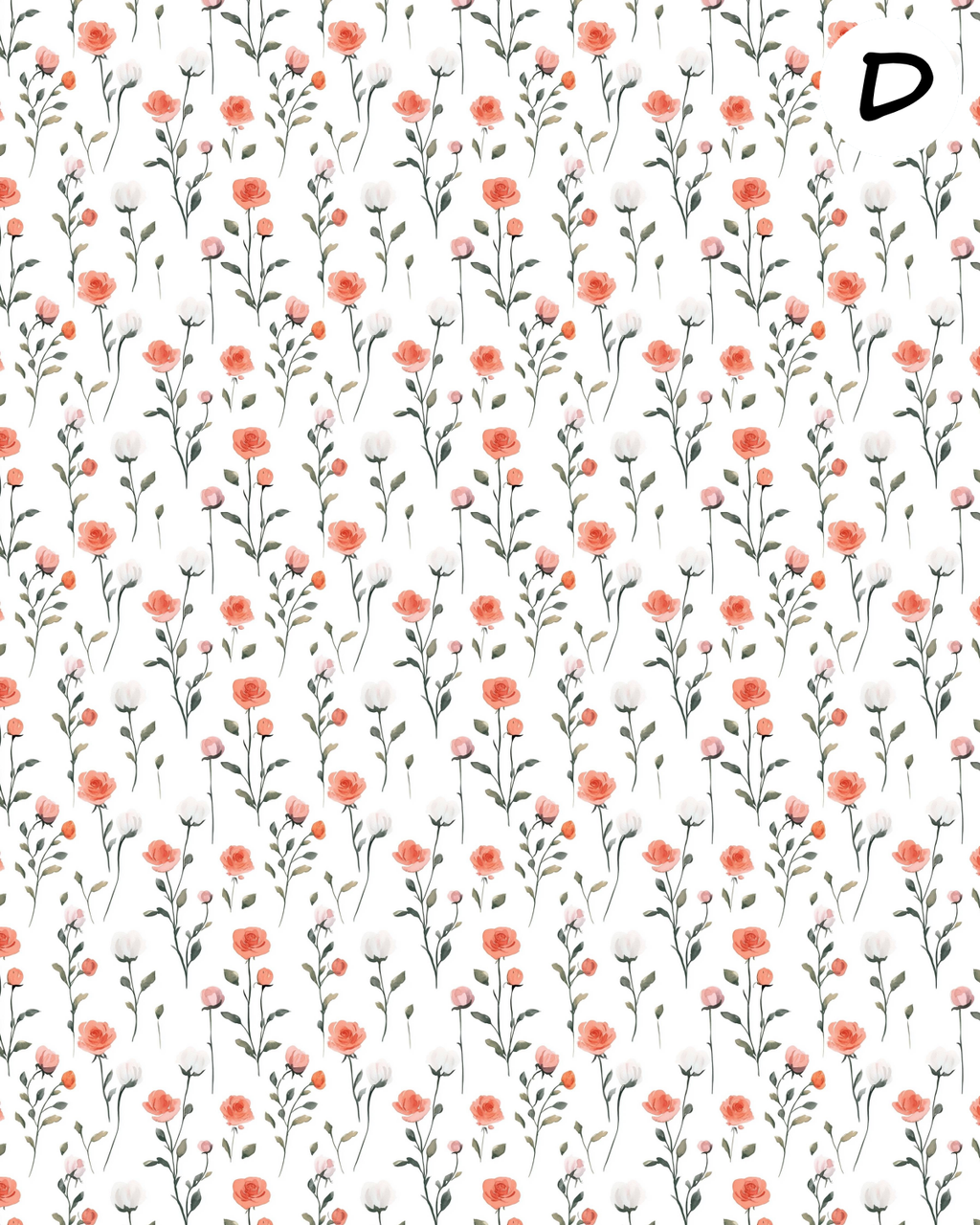 Dainty Petals clay transfer sheet E975