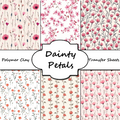Dainty Petals clay transfer sheet E975