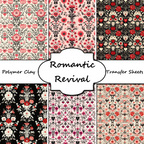 Romantic Revival clay transfer sheet E976
