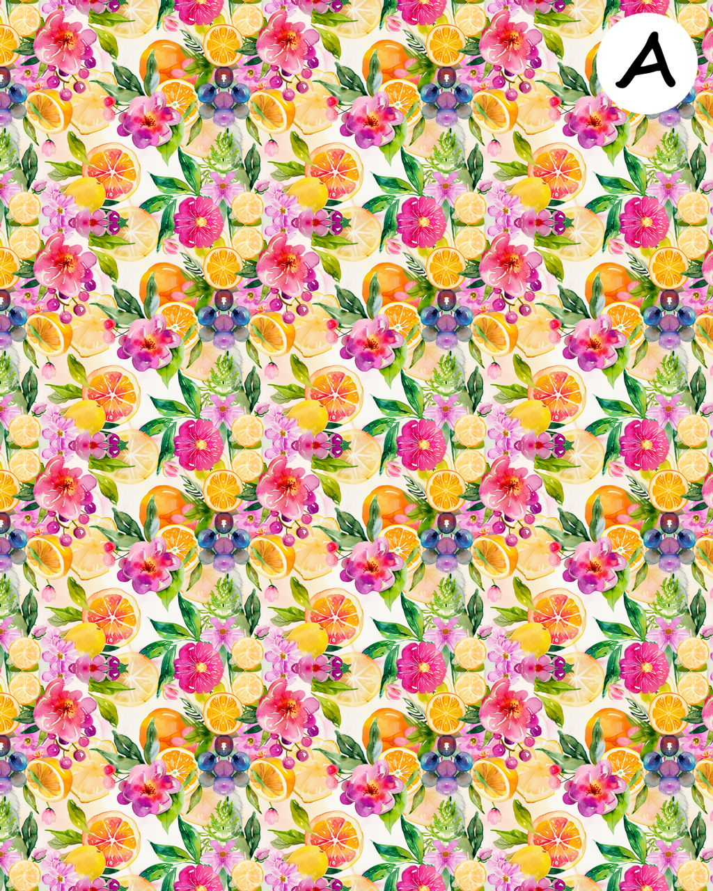 Citrus Petals clay transfer sheet E977
