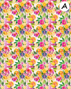 Citrus Petals clay transfer sheet E977