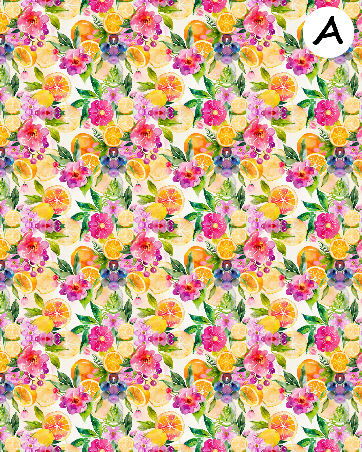 Citrus Petals clay transfer sheet E977