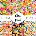 Citrus Petals clay transfer sheet E977