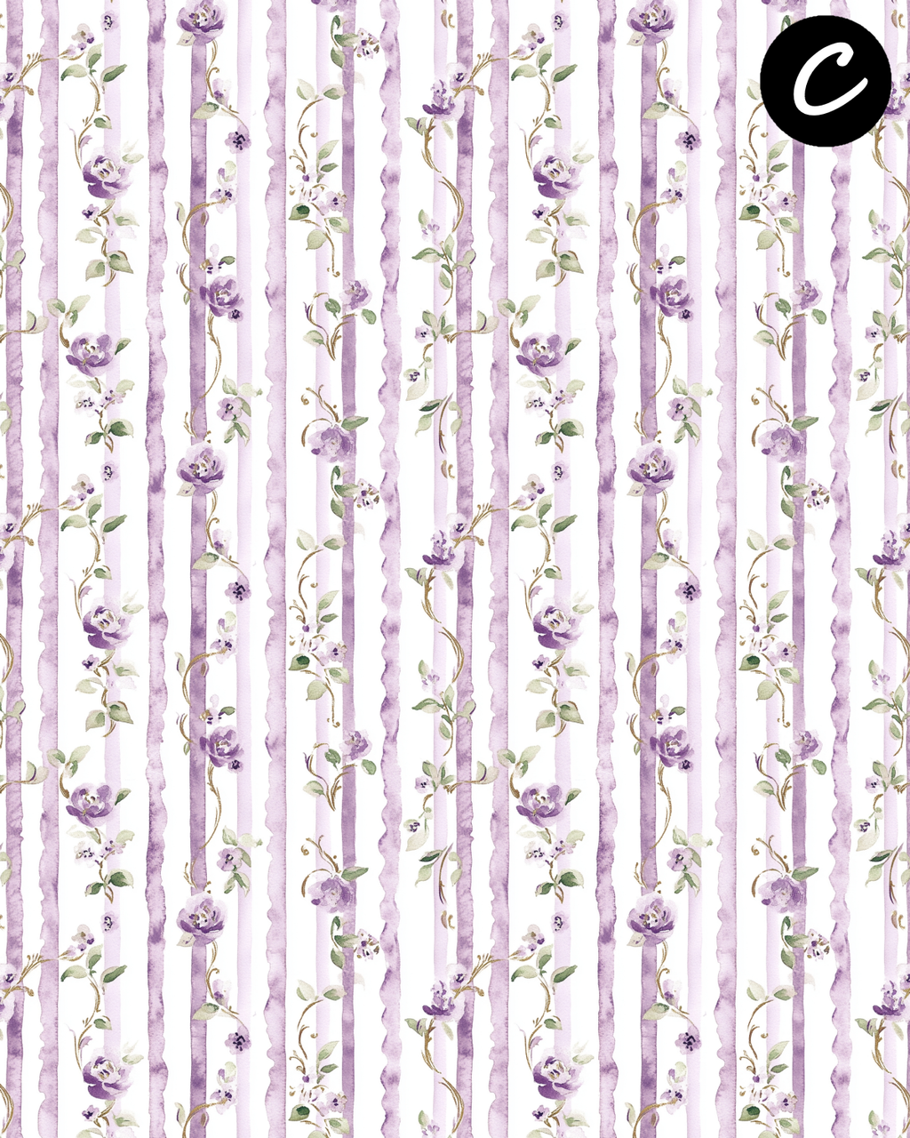 WISTERIA LANE clay transfer sheet E978