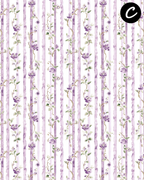 WISTERIA LANE clay transfer sheet E978