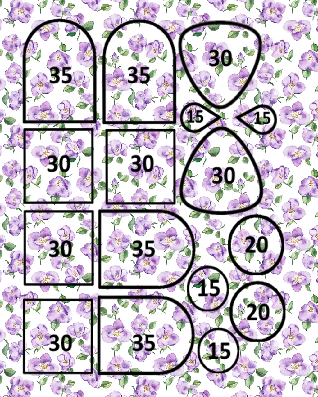 WISTERIA LANE clay transfer sheet E978