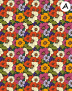 TECHNICOLOR BLOOMS clay transfer sheet E979