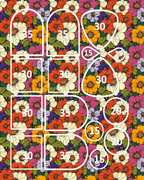 TECHNICOLOR BLOOMS clay transfer sheet E979