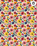 TECHNICOLOR BLOOMS clay transfer sheet E979