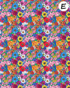 TECHNICOLOR BLOOMS clay transfer sheet E979