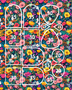 TECHNICOLOR BLOOMS clay transfer sheet E979