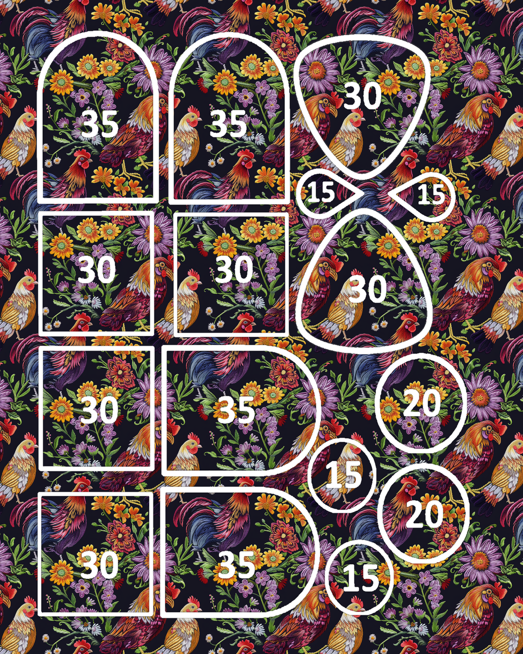 Henhouse Happiness clay transfer sheet E980
