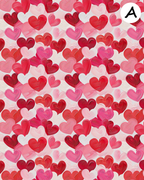 Sweethearts clay transfer sheet E981