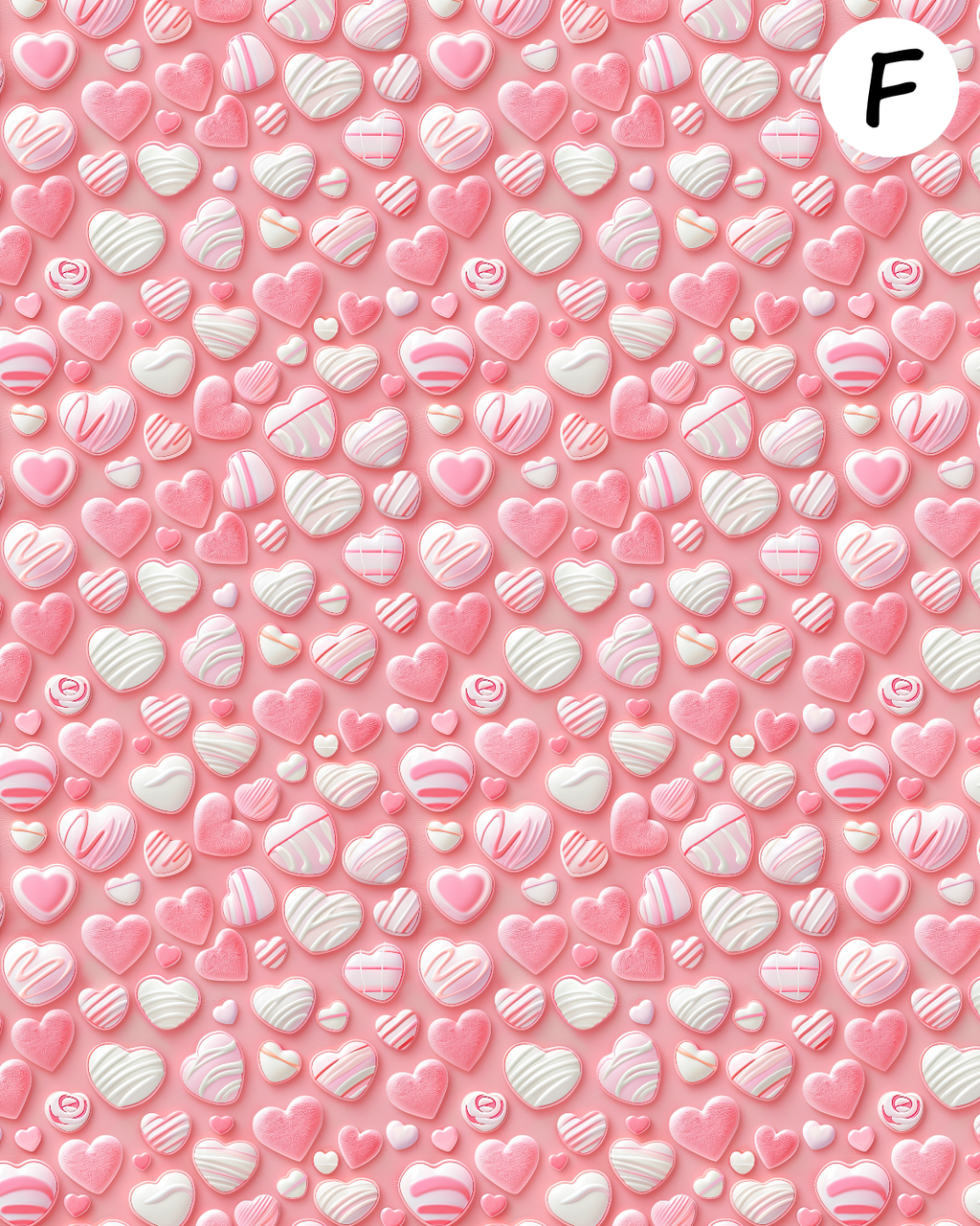 Sweethearts clay transfer sheet E981