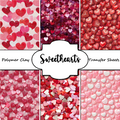 Sweethearts clay transfer sheet E981