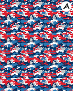 Patriotic Camo clay transfer sheet E983