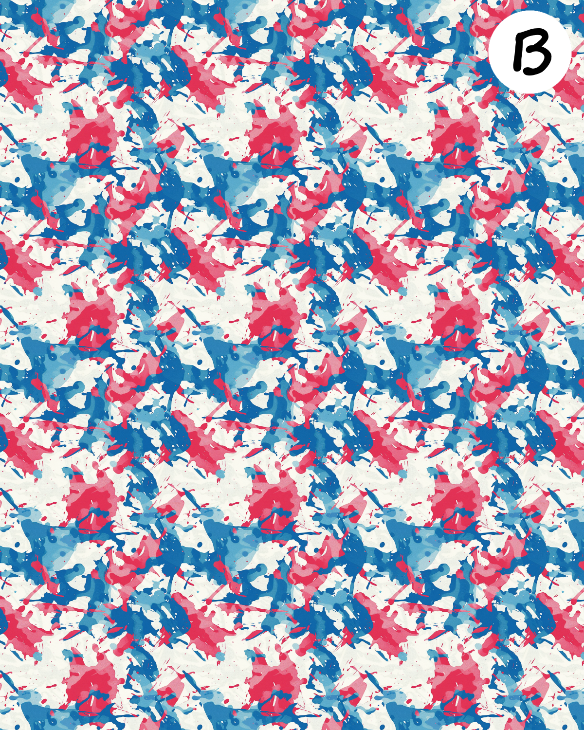 Patriotic Camo clay transfer sheet E983