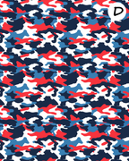 Patriotic Camo clay transfer sheet E983