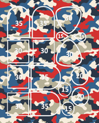 Patriotic Camo clay transfer sheet E983