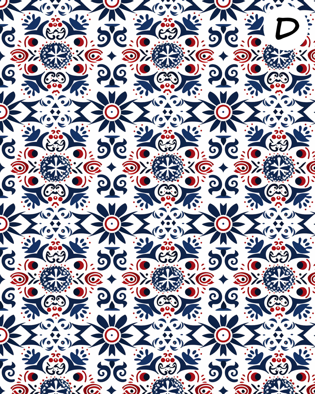 Nordic Folk Art clay transfer sheets E986